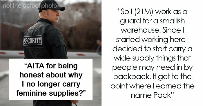 Man Stops Bringing Pads To Night Shifts For Female Coworkers When One Of Them Ruins It For All