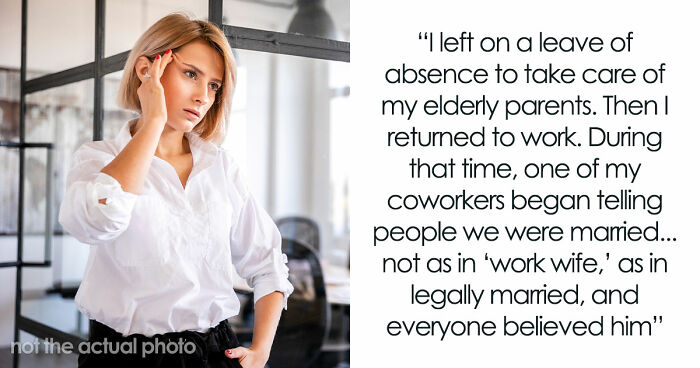 Married Lady Returns From Leave To A Second “Hubby,” Shocked As Coworker Told People They’re Hitched