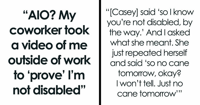 “She’s Insane”: Woman Films Her Coworker After Work To Try To Prove That She’s Not Actually Disabled