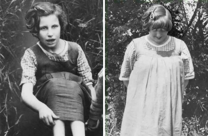 Black and white photos of two girls outdoors, illustrating unsettling history and crime cases people find hard to believe.
