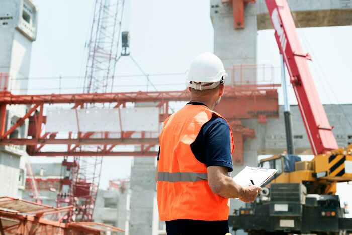 Construction worker in safety gear at site, illustrating a moment people realized they no longer wanted to work at their job.