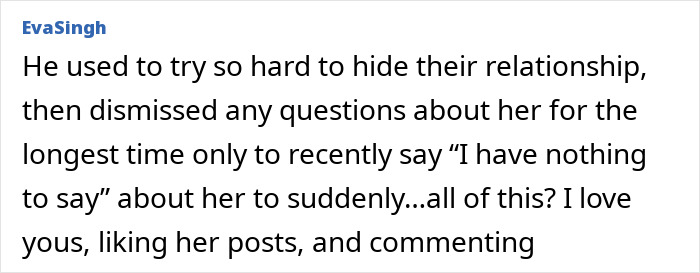 Screenshot of a social media comment discussing Timoth&eacute;e Chalamet cutting Kylie Jenner out after their fight was exposed.