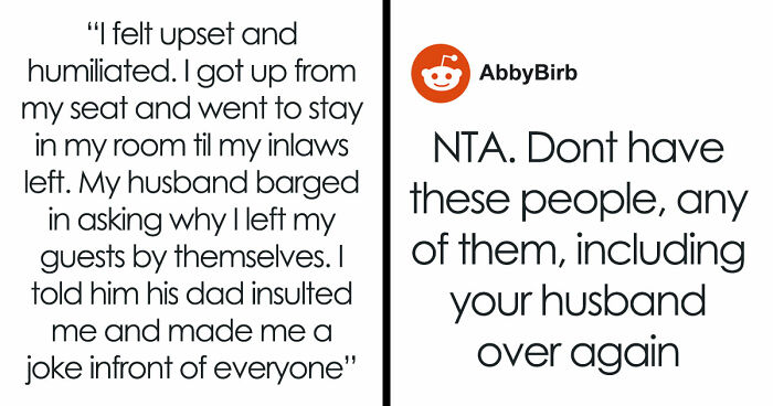 Woman Leaves Dinner Table After FIL’s Cruel Insult, Hubby Rages At Her For “Disrespecting” His Fam