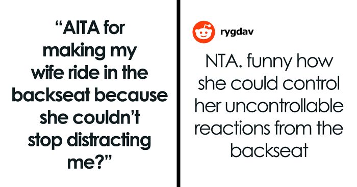 “I Humiliated Her”: Husband Bans Wife From The Front Seat After Her Anxiety Meltdown Puts Them At Risk