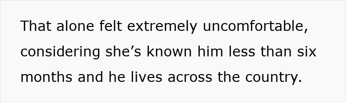 Text on white background about discomfort and unfamiliarity with someone living across the country related to dad’s mistress affair. Text on white background about discomfort and unfamiliarity with someone living across the country related to dad’s mistress affair.