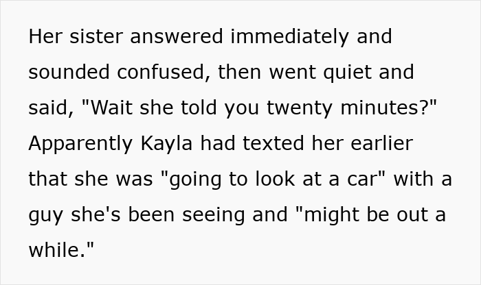 Alt text: Frustrated mom upset after friend babysits longer than agreed 20 minutes and calls for help.
