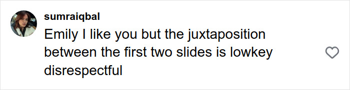 Comment on social media expressing concern over Emily Ratajkowski allegedly disrespecting the hijab in a post.