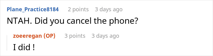 Screenshot of online discussion where woman threatens to take ex&rsquo;s dog to a shelter and he does not respond.