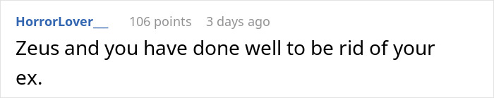 Screenshot of a Reddit comment discussing a woman who can&rsquo;t handle her ex&rsquo;s dog and threatens to take it to a shelter.