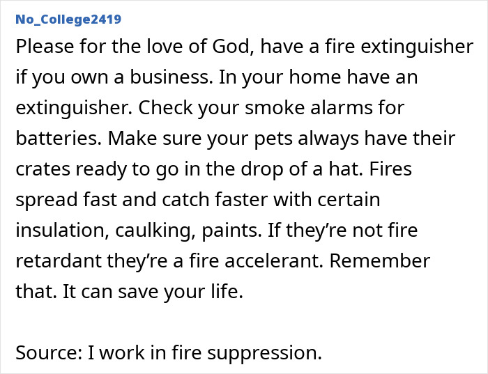 Alt text: Urgent fire safety advice emphasizing the importance of extinguishers and smoke alarms after Swiss resort blaze deaths.