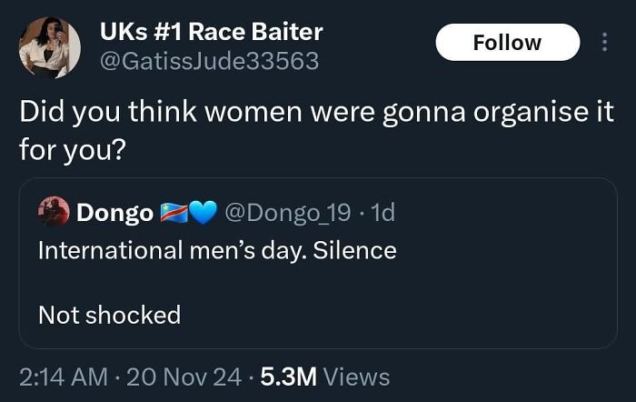 Tweet exchange highlighting feminist posts that call out the patriarchy with strong, unapologetic messages on gender issues.