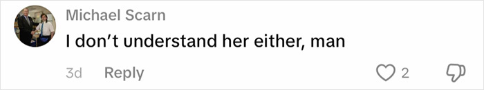 Comment on social media saying I don’t understand her either, highlighting relationship debate online. Comment on social media saying I don’t understand her either, highlighting relationship debate online.