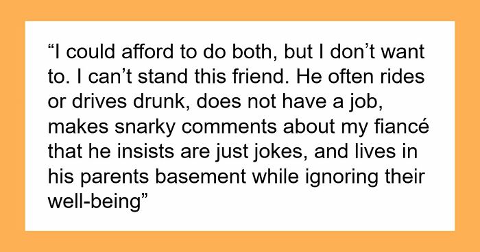 Guy Ready To Torch Wedding And House Savings For Alcoholic Friend, Fiancée Finally Hits The Brakes