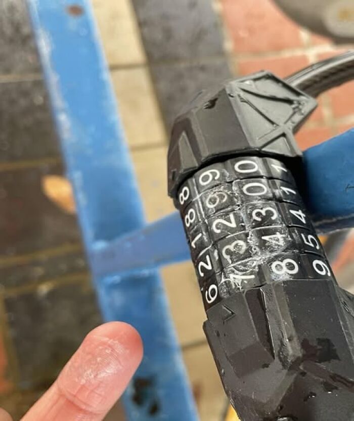 Some Idiot Glued My Bike Lock And Now I Can't Unlock My Bike