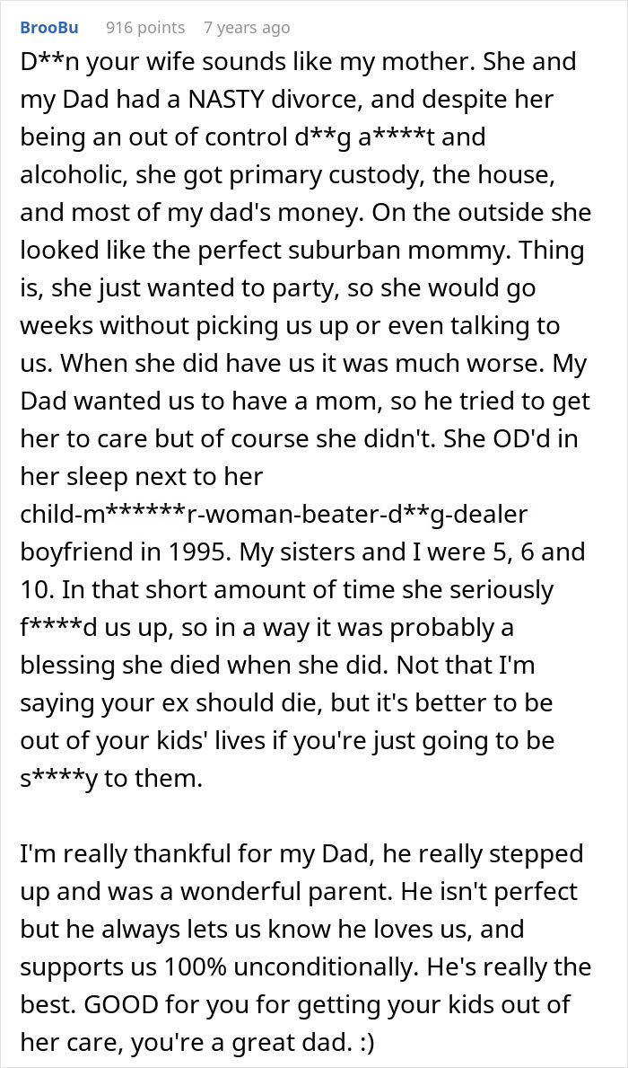 Screenshot of an online comment discussing a woman’s award winning act in court exposed by husband and best friend evidence. Screenshot of an online comment discussing a woman’s award winning act in court exposed by husband and best friend evidence.