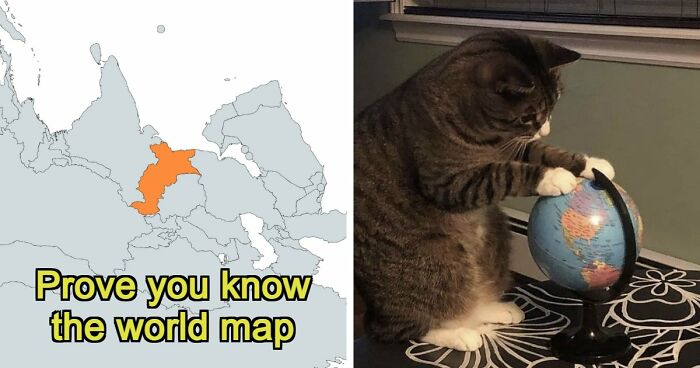 From France To Japan: 33 Rotated Country Maps That Only Geography Geniuses Will Identify