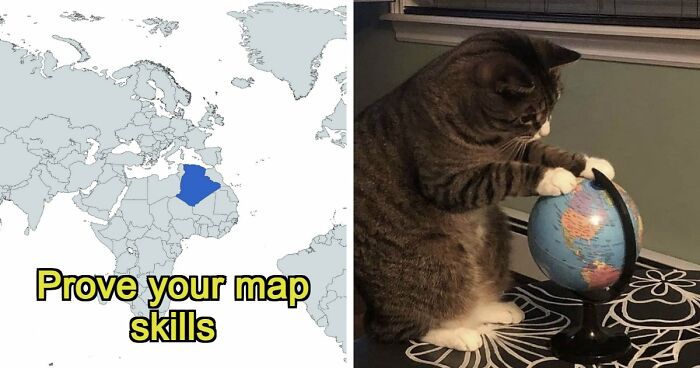 From France To Japan: 33 Rotated Country Maps That Only Geography Geniuses Will Identify