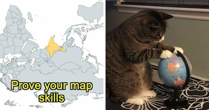 From France To Japan: 33 Rotated Country Maps That Only Geography Geniuses Will Identify