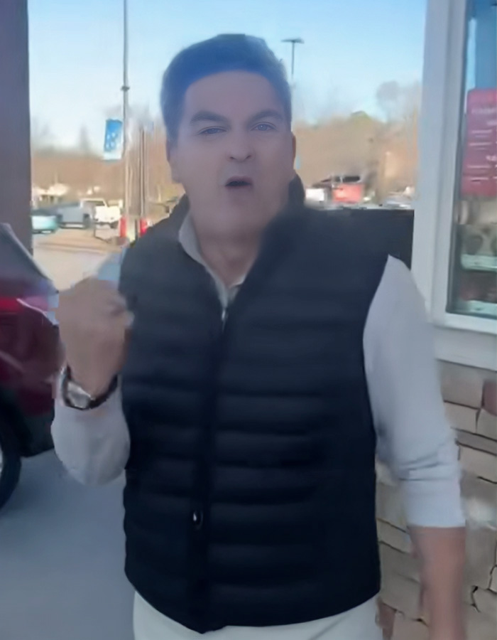 Man referred to as male version of Karen having a public meltdown outside a store during daytime. Man referred to as male version of Karen having a public meltdown outside a store during daytime.