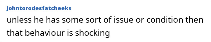 Screenshot of a social media comment discussing the shocking behavior of a guy coping with food shopping triggers. Screenshot of a social media comment discussing the shocking behavior of a guy coping with food shopping triggers.
