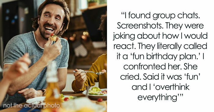 BF Discovers He Was The Punchline At His Own Birthday Thanks To GF And Friends