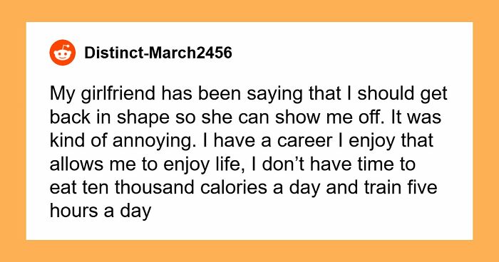 Woman Wants BF To Get Ripped So She Can Show Him Off, Can’t Handle The Same Expectation