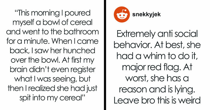 Guy Horrified After Witnessing GF Spitting In His Food, She Says Something “Compelled” Her To Do It