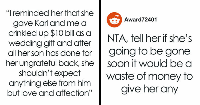 Greedy MIL Complains Son Isn’t Generous, DIL Exposes Her Hypocrisy With 10$ Wedding Gift Throwback