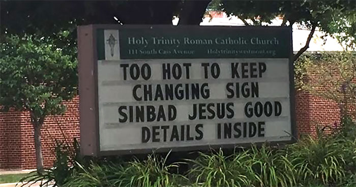 72 Church Signs That Took Humor Seriously And Nailed It (New Pics)