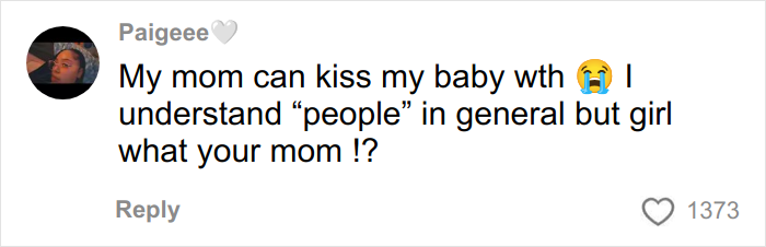 Social media comment about a woman’s gentle reminder for grandma to not kiss her baby going viral with millions of views. Social media comment about a woman’s gentle reminder for grandma to not kiss her baby going viral with millions of views.