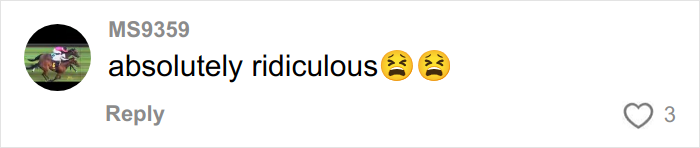 Comment on social media showing the slang phrase absolutely ridiculous with upset emojis, highlighting overused slang words to banish.