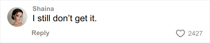 Comment by Shaina saying I still don’t get it, representing overused slang words and phrases to be banished in 2026.
