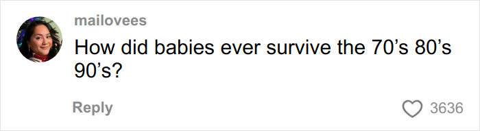 Comment on social media about babies surviving past decades, related to woman’s gentle reminder for grandma not to kiss baby. Comment on social media about babies surviving past decades, related to woman’s gentle reminder for grandma not to kiss baby.