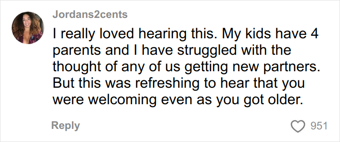 Comment from Jordans2cents sharing thoughts on having 4 parents and embracing new partners, reflecting on multiple parents. Comment from Jordans2cents sharing thoughts on having 4 parents and embracing new partners, reflecting on multiple parents.