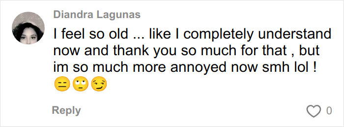 Comment from Diandra Lagunas expressing mixed feelings about overused slang words and phrases to be banished in 2026.