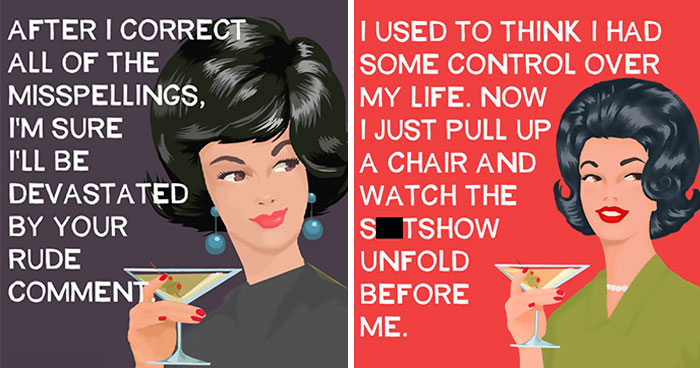 29 Relatable ‘Bluntcards’ Combining Dark Humor And Vintage Style (New Pics)