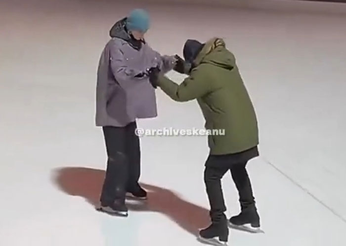 Video of Keanu Reeves Ice Skating With Alexandra Grant Leaves Fans Worried and Reignites Rumors Video of Keanu Reeves Ice Skating With Alexandra Grant Leaves Fans Worried and Reignites Rumors