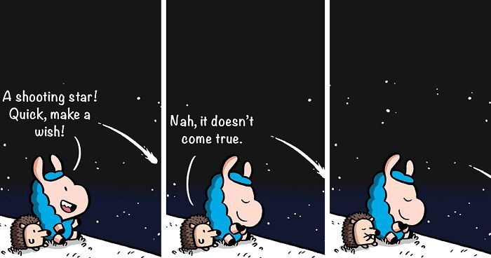 21 Wholesome Comics By Chris Yang About A Llama And A Hedgehog’s Friendship