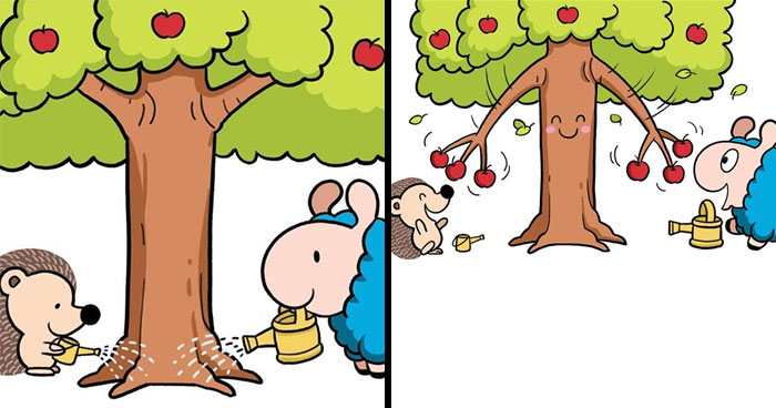 21 Wholesome Comics By Chris Yang About A Llama And A Hedgehog’s Friendship