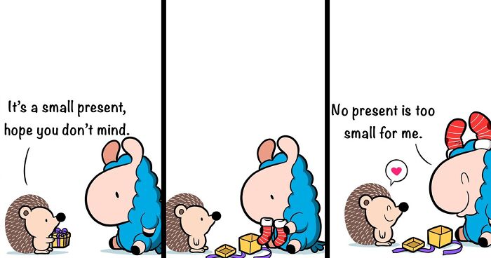 21 Wholesome Comics By Chris Yang About A Llama And A Hedgehog’s Friendship