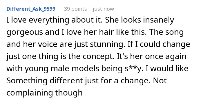 User comment about Madonna's Dolce & Gabbana ad featuring younger men and controversial c****h shot in a fashion campaign. User comment about Madonna's Dolce & Gabbana ad featuring younger men and controversial c****h shot in a fashion campaign.
