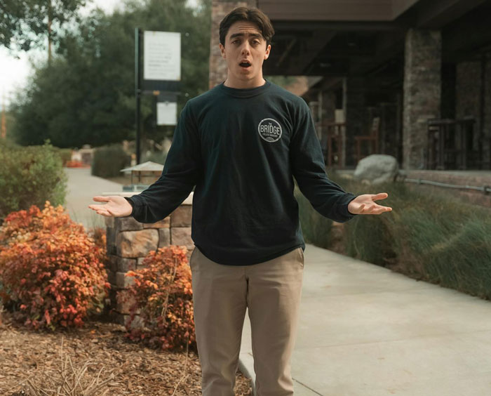 Man outdoors with open arms, looking confused and wondering if he was wrong for dumping his girlfriend with kids. Man outdoors with open arms, looking confused and wondering if he was wrong for dumping his girlfriend with kids.