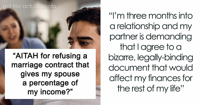 Woman Forces BF To Sign A Contract That Would Give Her A Share Of His Income For The Rest Of His Life