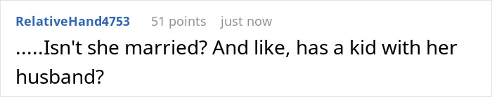 Text comment questioning if Margot Robbie is married and has a kid with her husband amid on-set relationship rumors with Jacob Elordi.