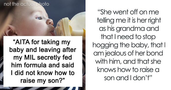 “I Lost It”: Mom Takes Her Baby And Storms Off From MIL’s House After She Tried To Take Over Feeding