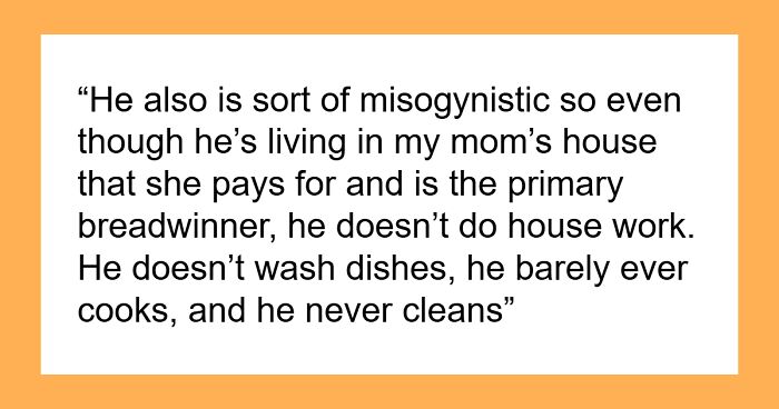 17YO Has Had Enough Of Mom’s New Boyfriend Being Too Voracious, Stops Cooking At Home