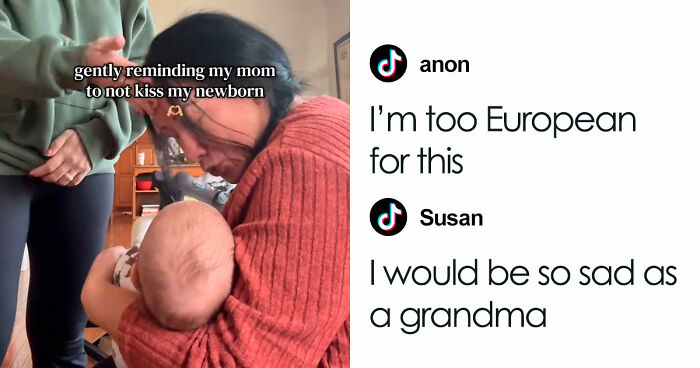Woman ‘Gently Reminds’ Baby’s Grandma Not To Kiss Him, Sparks Huge Discussion About Consent