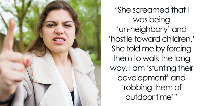 Neighbor Labeled A “Child-Hating Hermit” As She Won’t Allow Karen’s Kids To Pass Through Her Yard