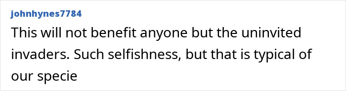 Comment on a forum post expressing concern about uninvited invaders impacting an uncontacted Amazonian tribe. Comment on a forum post expressing concern about uninvited invaders impacting an uncontacted Amazonian tribe.