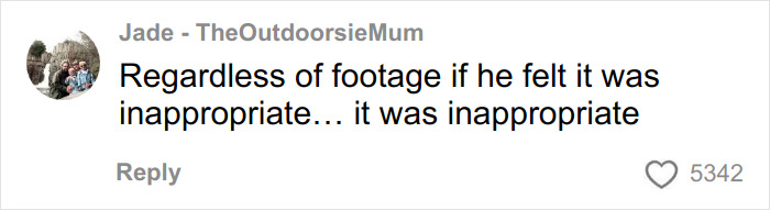 Screenshot of a social media comment discussing Victoria Beckham&rsquo;s inappropriate dance at Brooklyn and Nicola&rsquo;s wedding.